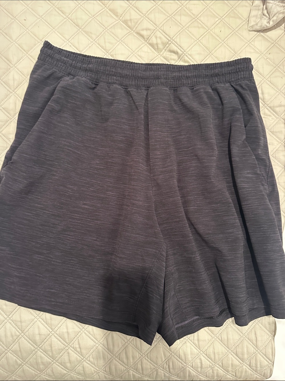 lululemon athletica Heathered Charcoal Gray Men's Athletic Shorts